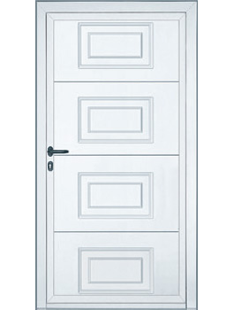 1-Flügel Nebentür mit Kassettenprägung